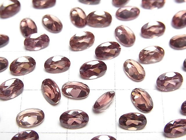[Video]High Quality Reddish Brown Zircon AAA Loose stone Oval Faceted 6x4mm 1pc