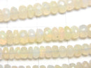 [Video] Ethiopia Opal AA+ Faceted Button Rondelle half or 1strand beads (aprx.15inch/38cm)