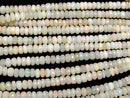 [Video] Ethiopia Opal AA+ Faceted Button Rondelle half or 1strand beads (aprx.15inch/38cm)