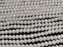 [Video] Fresh Water Pearl AAA Potato 5.5mm White half or 1strand beads (aprx.15inch/37cm)