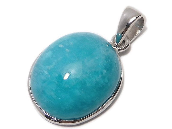 [Video][One of a kind] Amazonite AAA- Pendant Silver925 NO.49