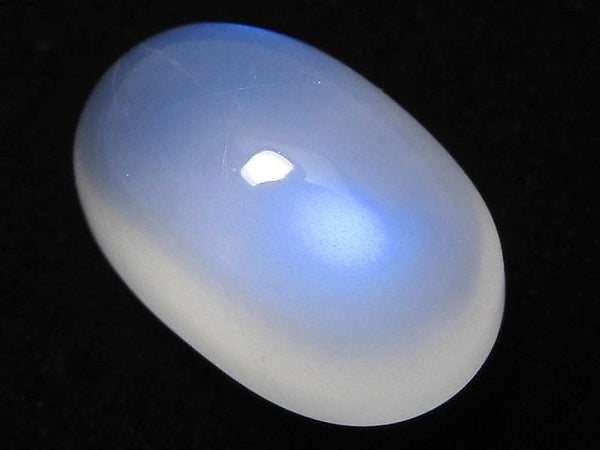 [Video][One of a kind] High Quality Sri Lankan Royal Blue Moonstone AAA Cabochon 1pc NO.52