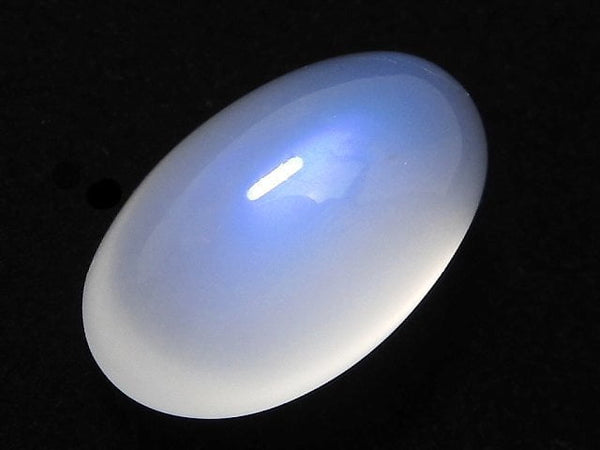 [Video][One of a kind] High Quality Sri Lankan Royal Blue Moonstone AAA Cabochon 1pc NO.55