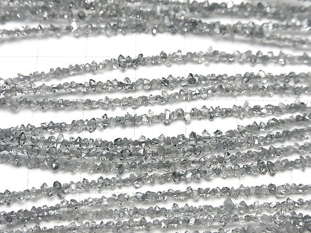 [Video] Pakistani double point crystal coating [Silver] half or 1strand beads (aprx.15inch/37cm)