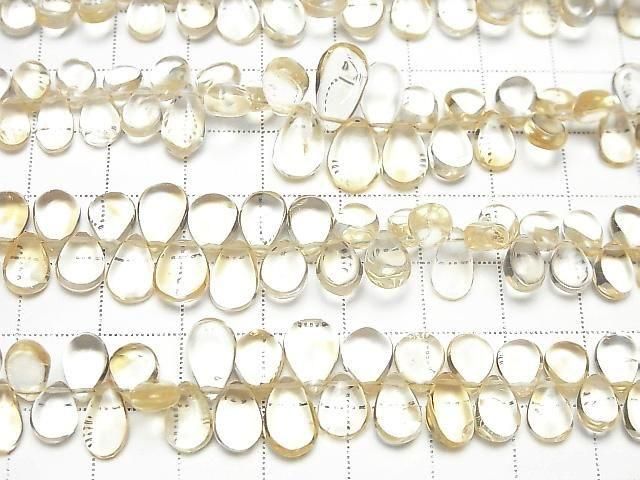 [Video] High Quality Citrine AAA - Pear Shape (Smooth) Half or 1 Strand (72pcs)