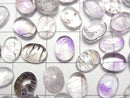 [Video] Elestial Quartz AAA- Oval Cabochon 8x6mm 5pcs