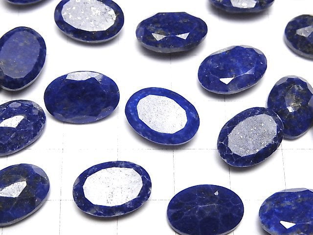 [Video]Lapislazuli AA++ Loose stone Oval Faceted 14x10mm 2pcs