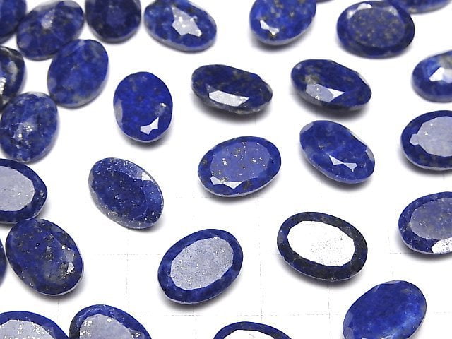 [Video]Lapislazuli AA++ Loose stone Oval Faceted 14x10mm 2pcs