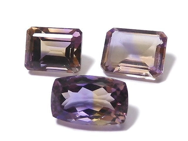 [Video][One of a kind] High Quality Ametrine AAA Loose stone Faceted 3pcs Set NO.99