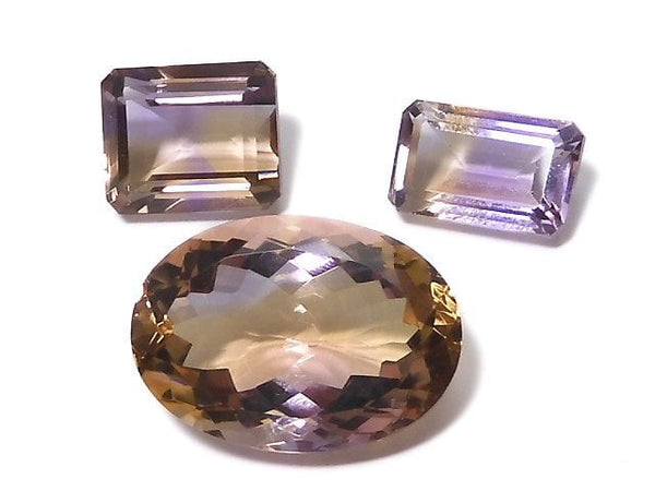 [Video][One of a kind] High Quality Ametrine AAA Loose stone Faceted 3pcs Set NO.101