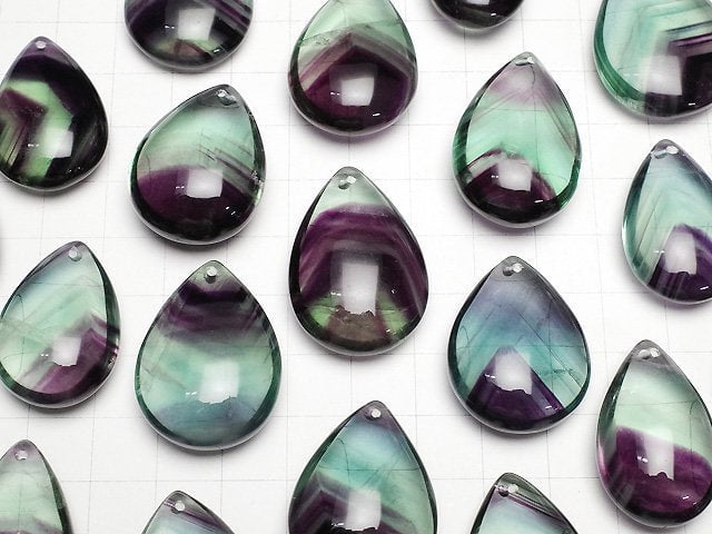 [Video] Phantom Fluorite AAA Pear shape 1pc