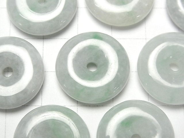 [Video] Burmese Jadeite AA++ Coin (Donut) 22x22mm 1pc