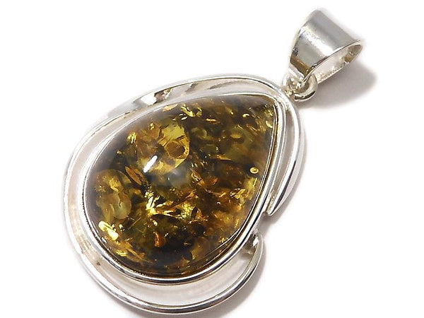 [Video][One of a kind] Baltic Amber Pendant Silver925 NO.40