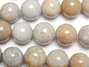[Video]Fossil Coral Round 12mm half or 1strand beads (aprx.14inch/34cm)