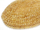 [Video] Phantom Citrine AA++ Multiple Facets Faceted Button Rondelle 8x6x6mm half or 1strand beads (aprx.15inch/36cm)