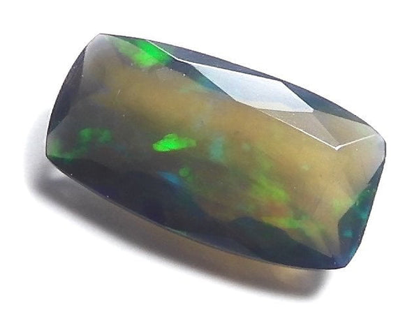 [Video][One of a kind] High Quality Black Opal AAA Loose stone Faceted 1pc NO.128