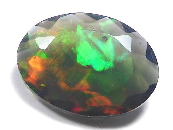 [Video][One of a kind] High Quality Black Opal AAA Loose stone Faceted 1pc NO.131