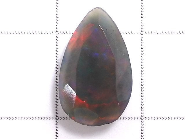 [Video][One of a kind] High Quality Black Opal AAA Loose stone Faceted 1pc NO.132