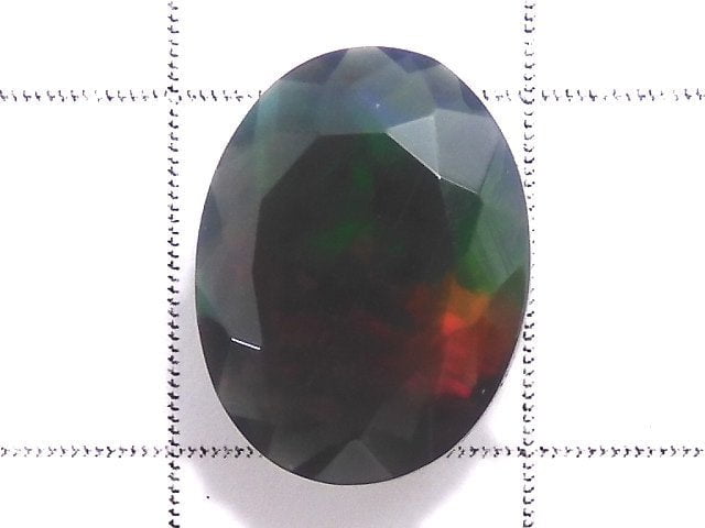 [Video][One of a kind] High Quality Black Opal AAA Loose stone Faceted 1pc NO.135
