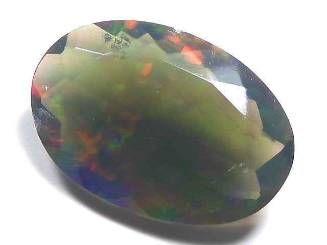 [Video][One of a kind] High Quality Black Opal AAA Loose stone Faceted 1pc NO.139