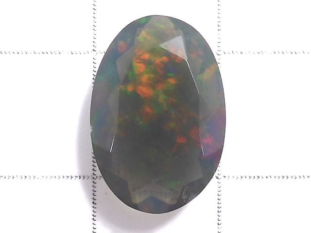 [Video][One of a kind] High Quality Black Opal AAA Loose stone Faceted 1pc NO.139