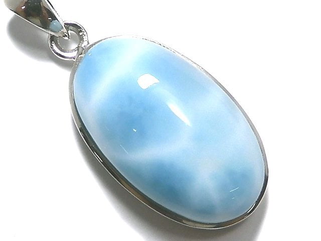 [Video][One of a kind] Larimar Pectolite AAA Pendant Silver925 NO.96