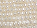[Video] Fresh Water Pearl AA+ Potato 6-7mm White 1strand beads (aprx.14inch/34cm)
