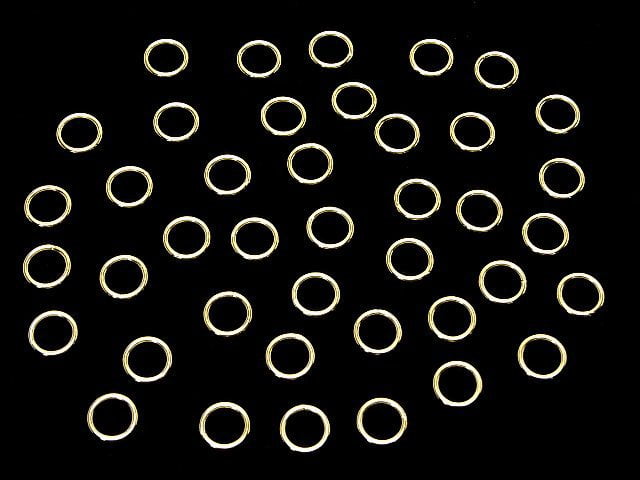 Silver925 Jump Ring (closed type) [4mm][5mm][6mm][8mm] 18KGP 5pcs