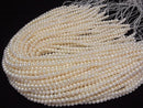 [Video] Fresh Water Pearl AA++ Potato 5-6mm White 1strand beads (aprx.14inch/35cm)