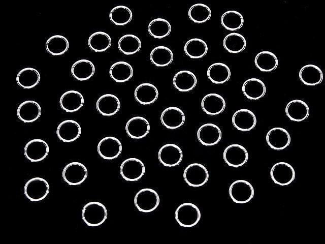 Silver 925 Jump Ring (Closed Type) [4mm][5mm][6mm][8mm] Rhodium Plated 10pcs