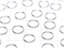 Silver925 Jump Ring (Closed Type) [4mm][5mm][6mm][8mm][10mm] No Coating, 5 Pieces