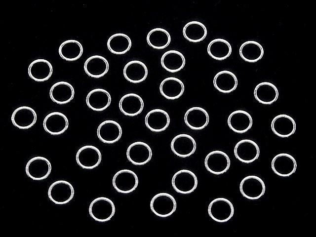 Silver925 Jump Ring (closed type) [4mm][5mm][6mm][8mm][10mm] No coating 5pcs
