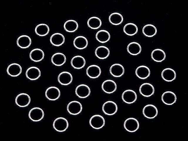 Silver925 Jump Ring (closed type) [4mm][5mm][6mm][8mm] No coating 5pcs