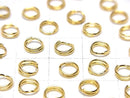 Silver925 Double Ring [5mm][6mm][8mm][10mm] 18KGP 3pcs