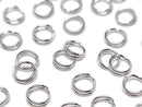 Silver925 Double Ring [5mm][6mm][8mm][10mm] Rhodium Plated 3pcs