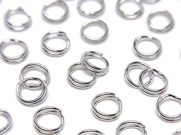 Silver925 Double Ring [5mm][6mm][8mm][10mm] Rhodium Plated 3pcs