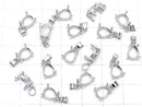 [Video] Silver925 Pendant Frame Pear Shape Faceted 8x6mm Rhodium Plated 1pc