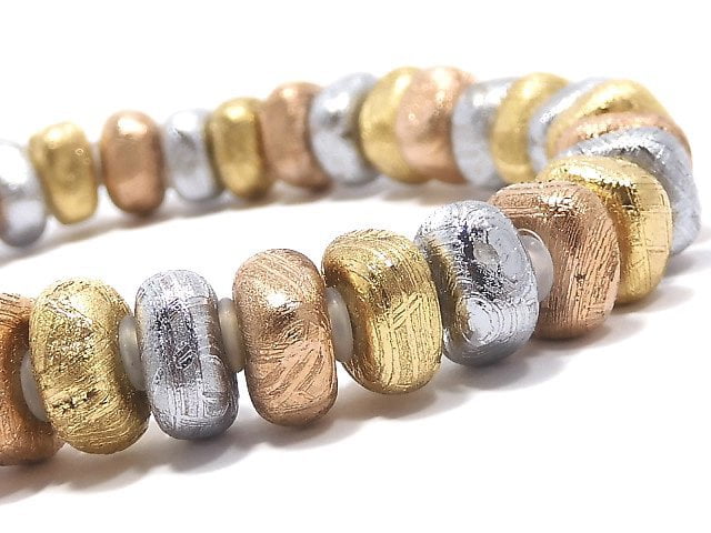 [Video][One of a kind] Meteorite (Muonionalusta) Nugget Multi-color Bracelet NO.2