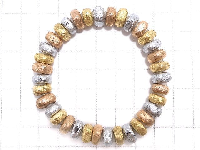[Video][One of a kind] Meteorite (Muonionalusta) Nugget Multi-color Bracelet NO.2