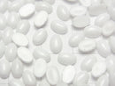 [Video] White Onyx AAA Oval Cabochon 6x4mm 5pcs
