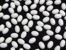 [Video] White Onyx AAA Oval Cabochon 6x4mm 5pcs