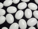 [Video] White Onyx AAA Oval Cabochon 30x22mm 1pc