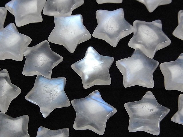 [Video] Royal Blue Moonstone AA++ Star Motif 12-14mm [Horizontal hole] 1pc
