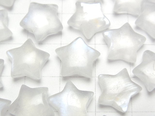 [Video] Royal Blue Moonstone AA++ Star Motif 12-14mm [Horizontal hole] 1pc