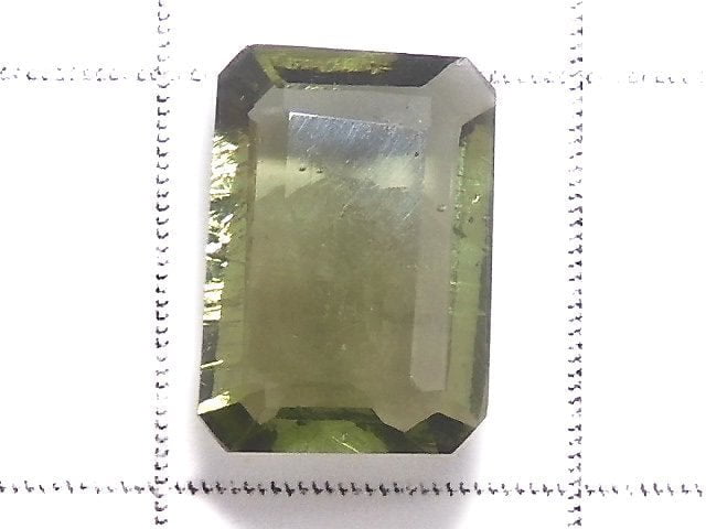 [Video][One of a kind] High Quality Moldavite AAA Faceted Loose stone 1pc NO.33
