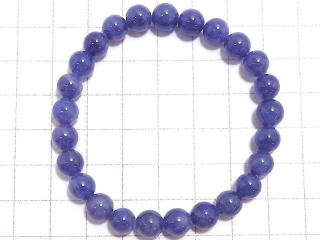 [Video][One of a kind] Tanzanite AAA- Round 7mm Bracelet NO.207