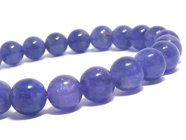 [Video][One of a kind] Tanzanite AAA- Round 7.5mm Bracelet NO.208