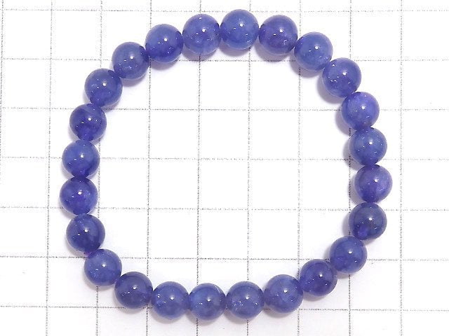 [Video][One of a kind] Tanzanite AAA- Round 7.5mm Bracelet NO.209