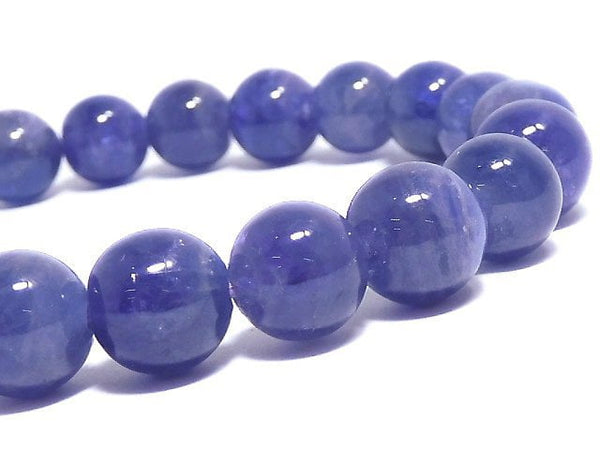 [Video][One of a kind] Tanzanite AAA- Round 8.5mm Bracelet NO.213