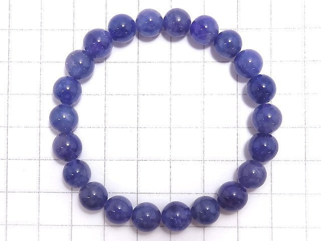 [Video][One of a kind] Tanzanite AAA- Round 8.5mm Bracelet NO.213